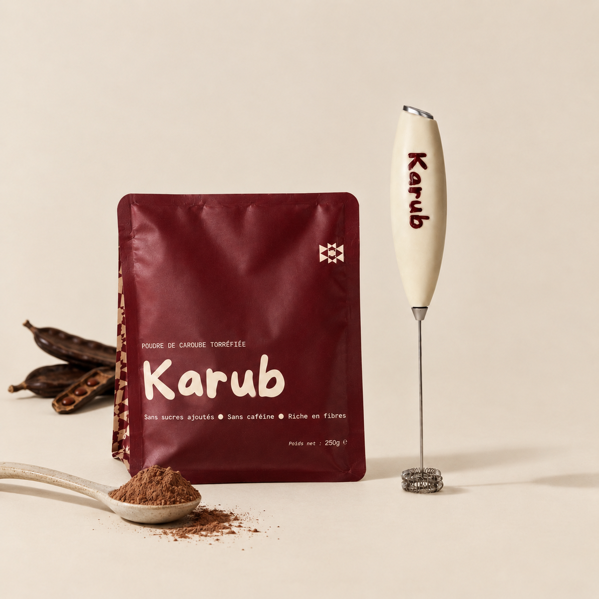Kit Caroube : Rituel Caroube Torréfiée + Fouet électrique